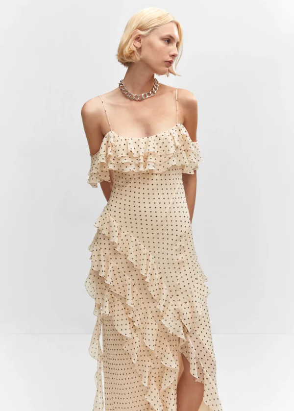 Polka-dot ruffled dress - Image 7