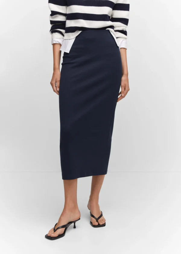 Knitted cotton skirt - Image 5